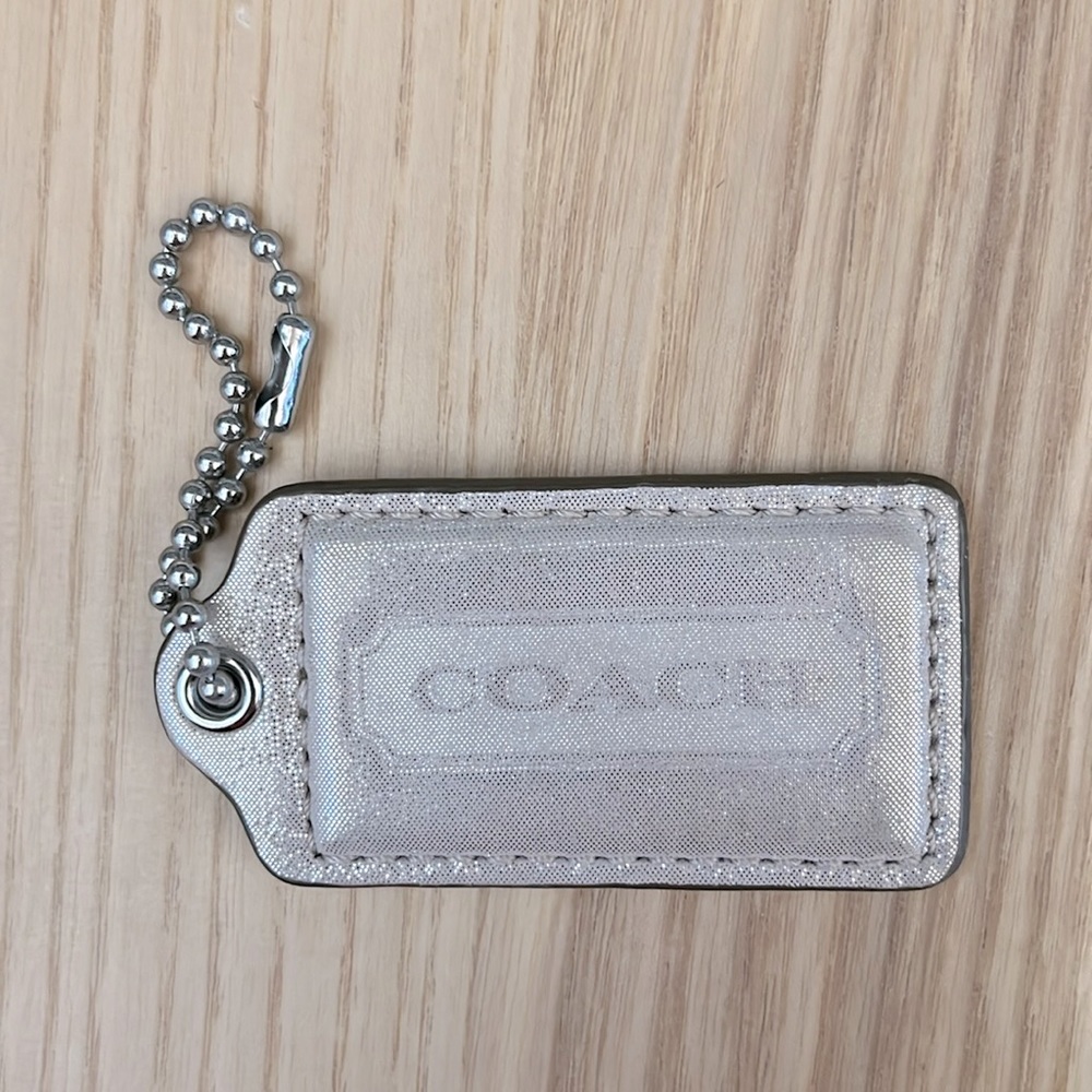 Coach Hang Tag Replacement Piece Leather champagne